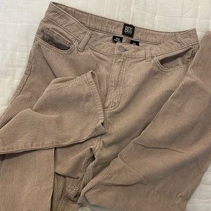 BDG tan corduroy high rise pants